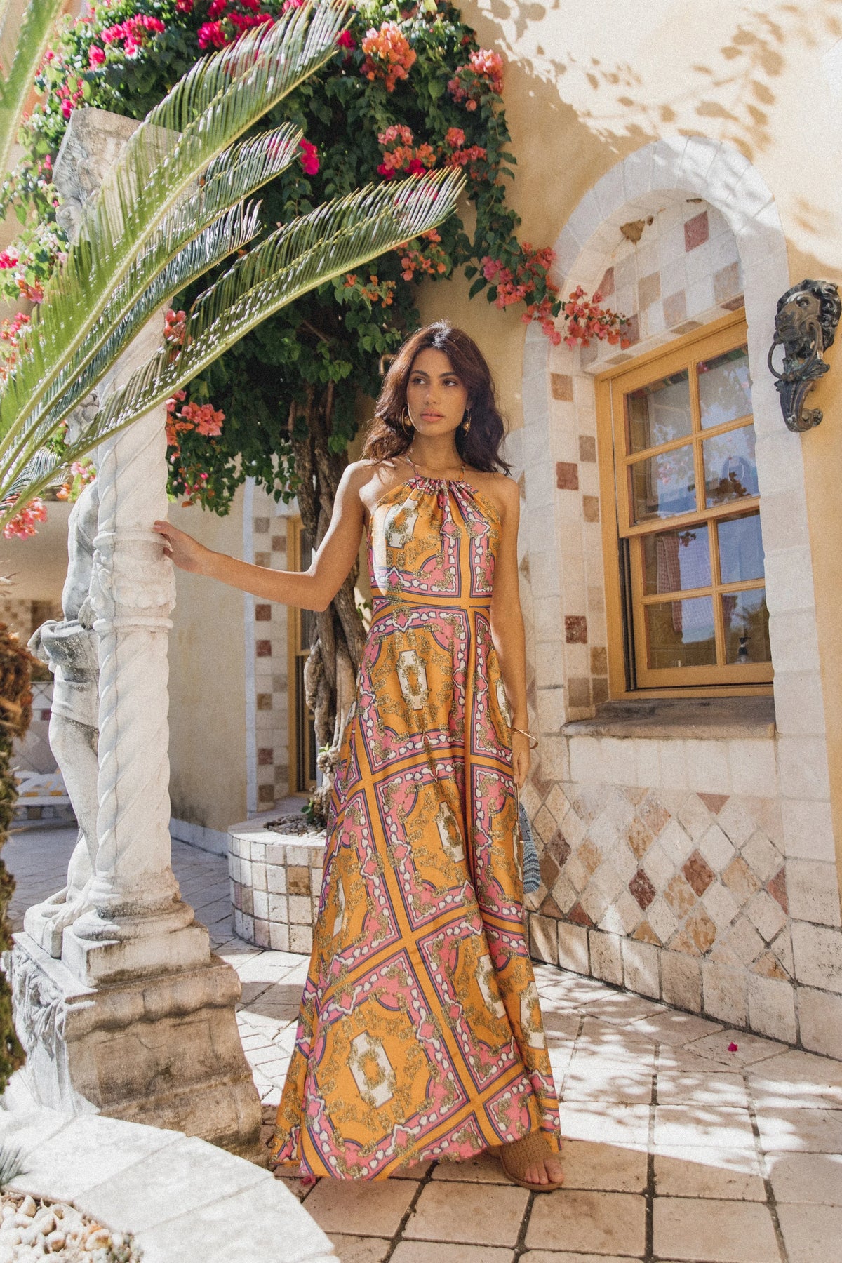 Amara Maxi Dress Tangerine