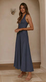 Skye Maxi Dress Steel Blue