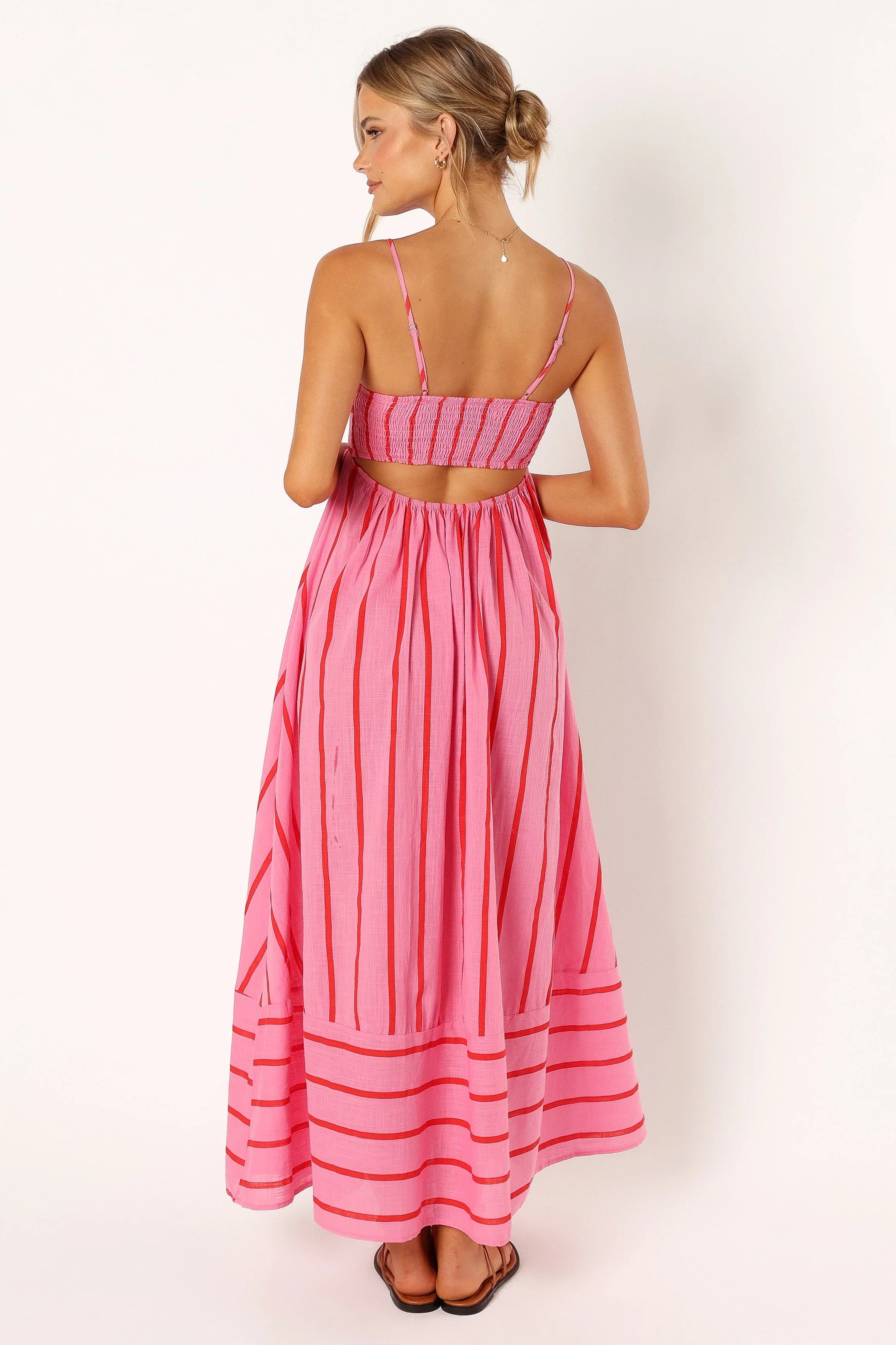 Pixie Maxi Dress Pink Red