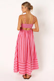 Pixie Maxi Dress Pink Red