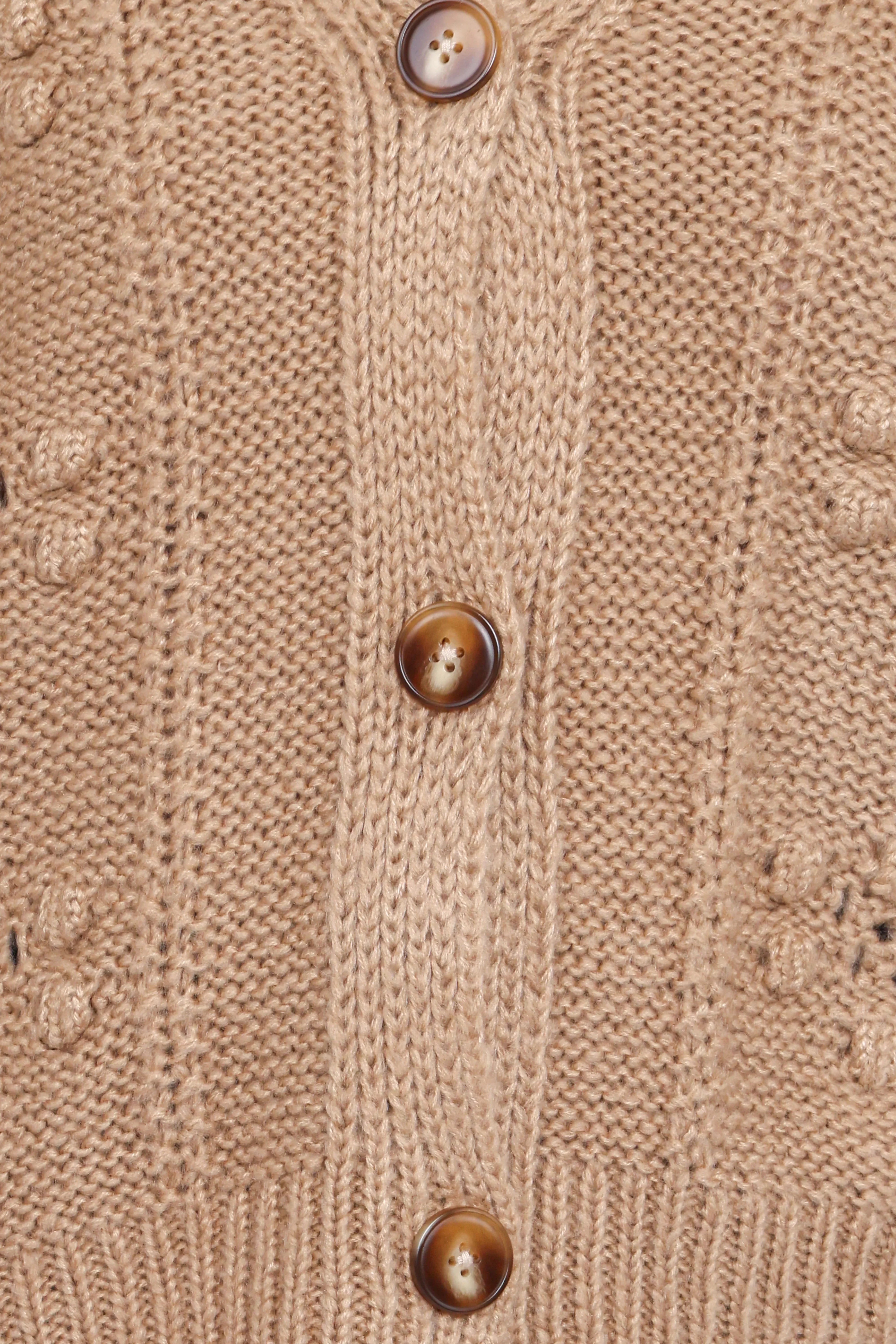 Melody Textured Button Up Cardigan Mushroom