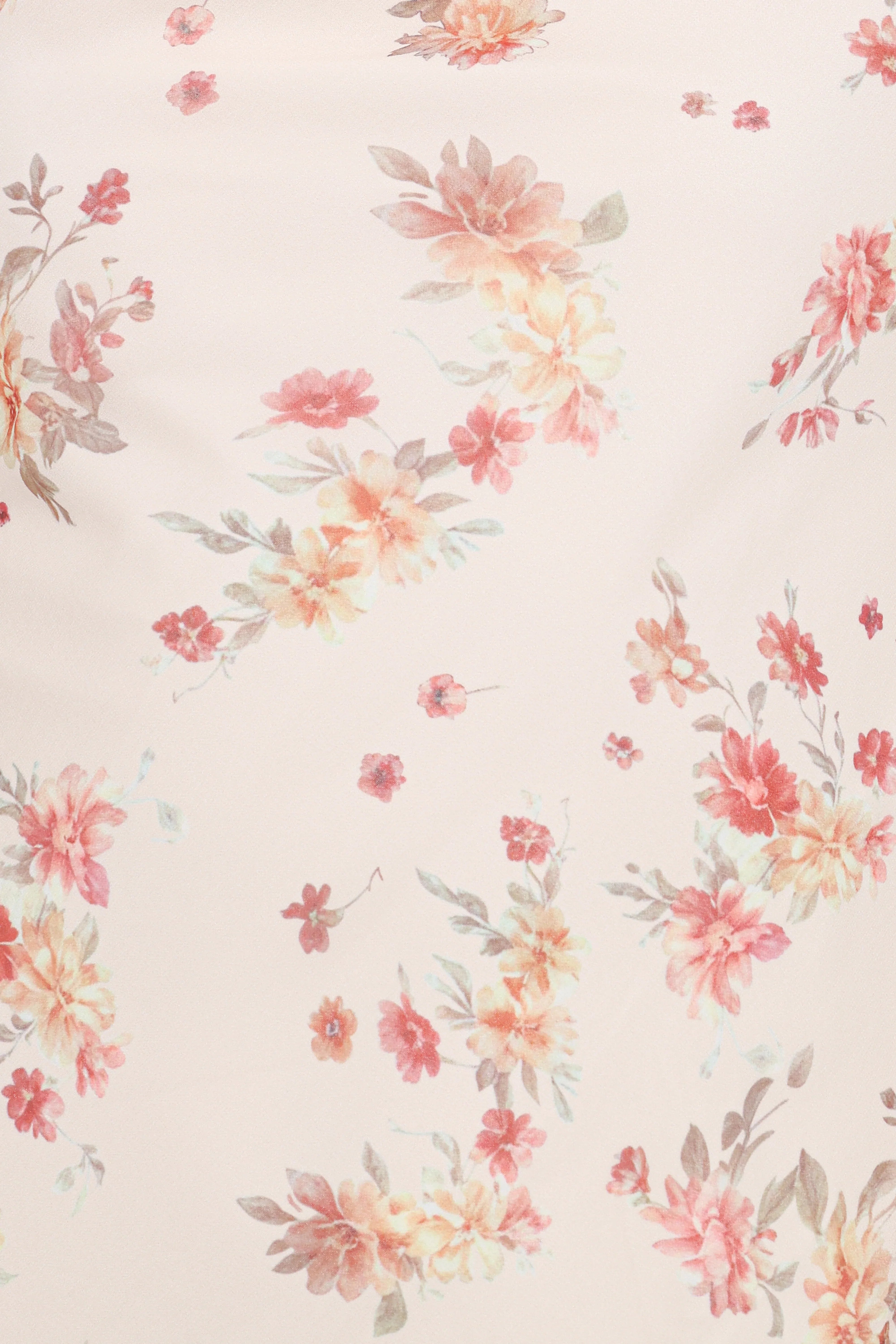 Everlyn Long Sleeve Mini Dress Cream Floral