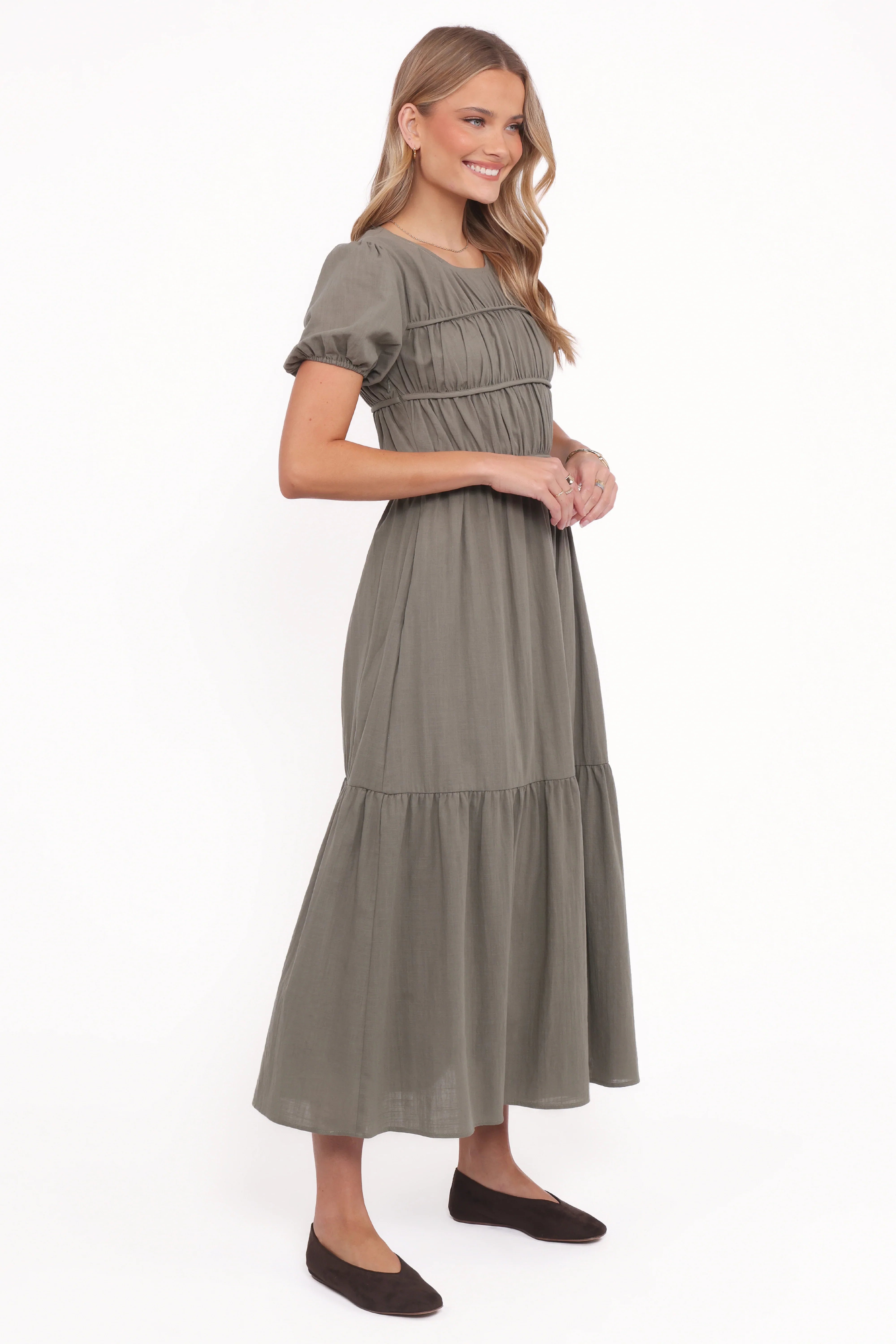 Deloria Maxi Dress Olive