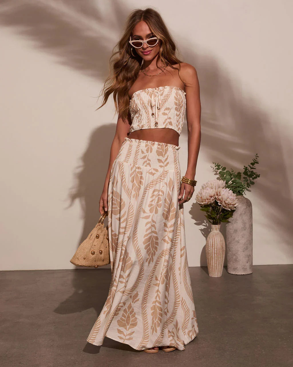 Coastal Views Tropical Maxi Skirt