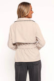 Franklin Cropped Trench Ecru