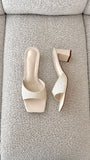 Freda Heel Cream Raffia