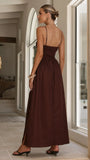 Gena Maxi Dress Chocolate