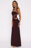 Compliment Me Maxi Dress Burgundy