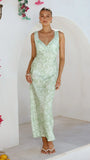 Rubie Maxi Dress Lime Floral