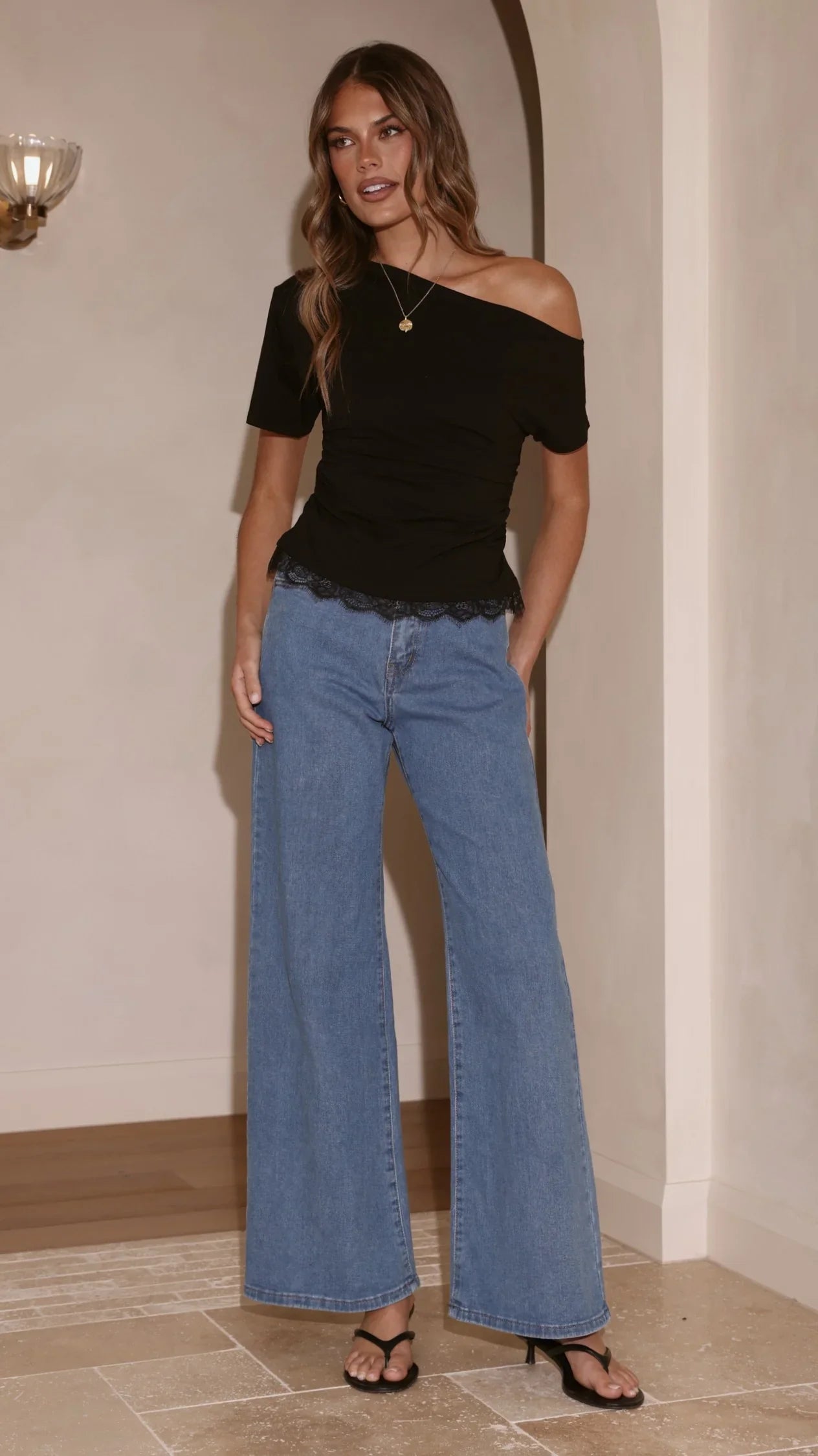 Ellery Straight Leg Jeans Mid Blue