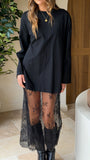 Kailey Lace Maxi Dress Black