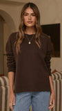 MVN Adrianne Crew Neck Knit Jumper Brown