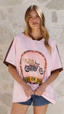 Avis Oversized Tee Ride or Die Print