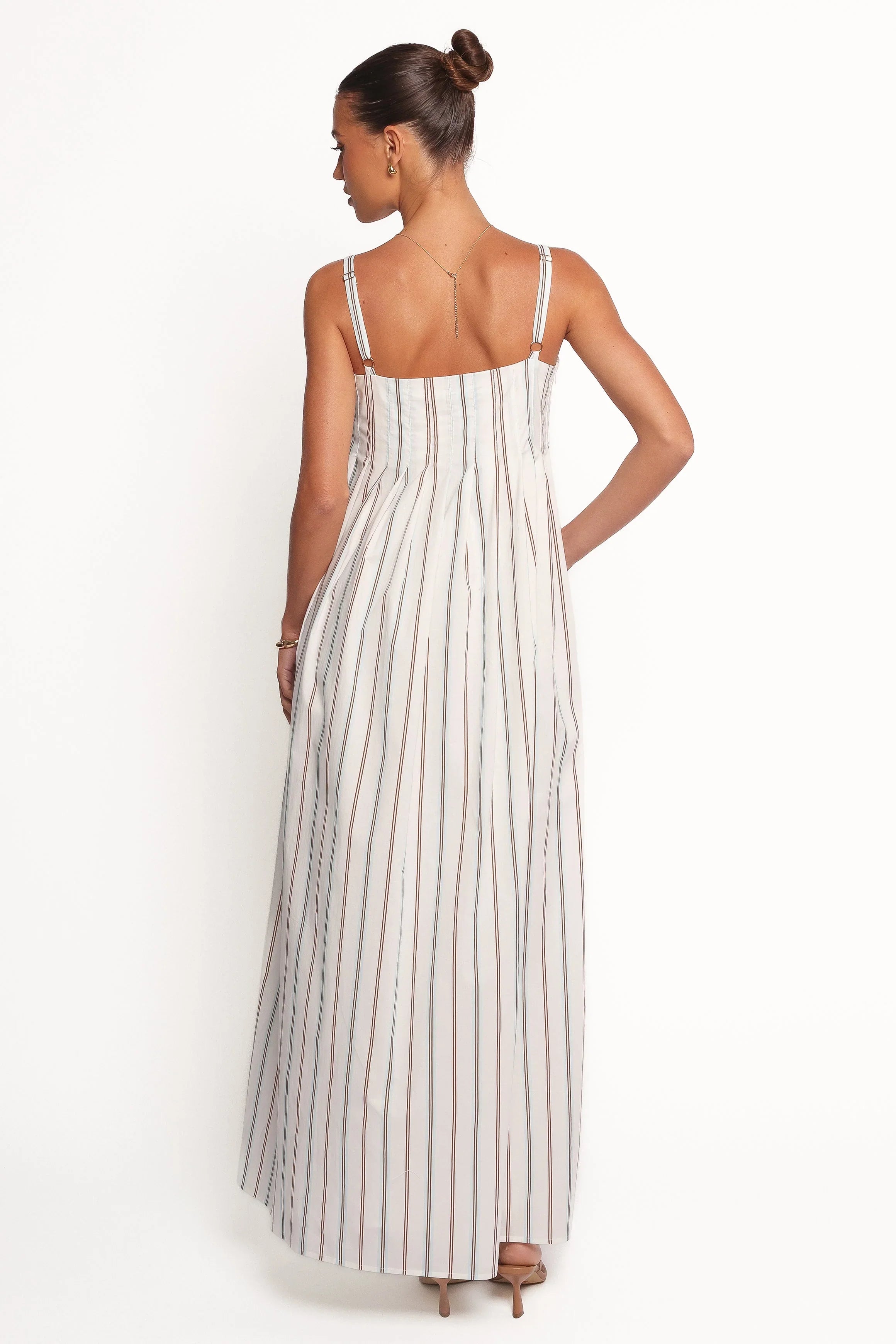 Corfu Midi Dress Blue Stripe