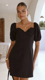 Ariel Bustier Mini Dress Black