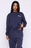 Cant Miss It Long Sleeve Tee Navy