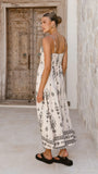 Samara Maxi Dress Cream Black