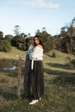 Etta Ballet Wrap Knit Sweater Cream