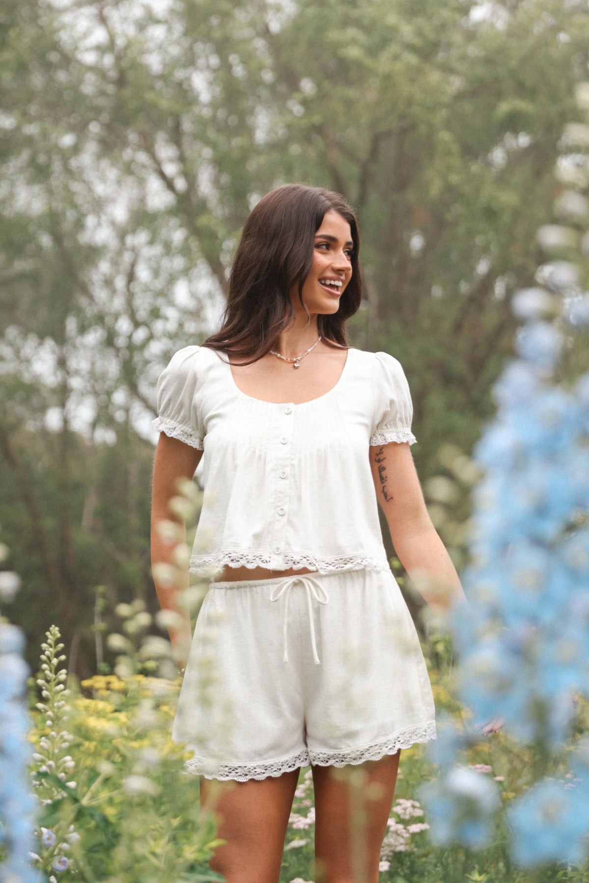 Elara Short Set White