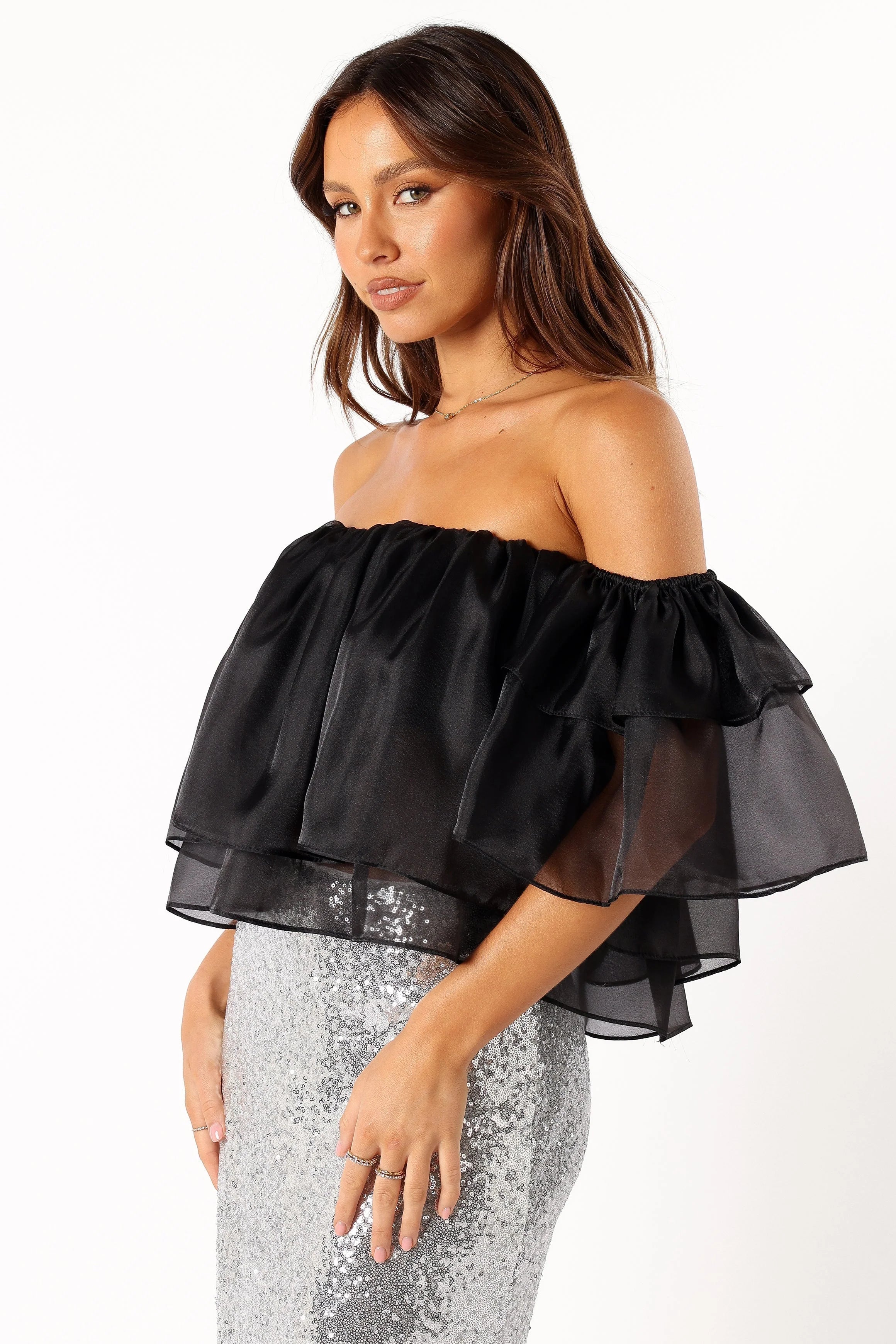 Deedi Off Shoulder Top Black