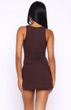 Cant Control It Mini Dress Chocolate