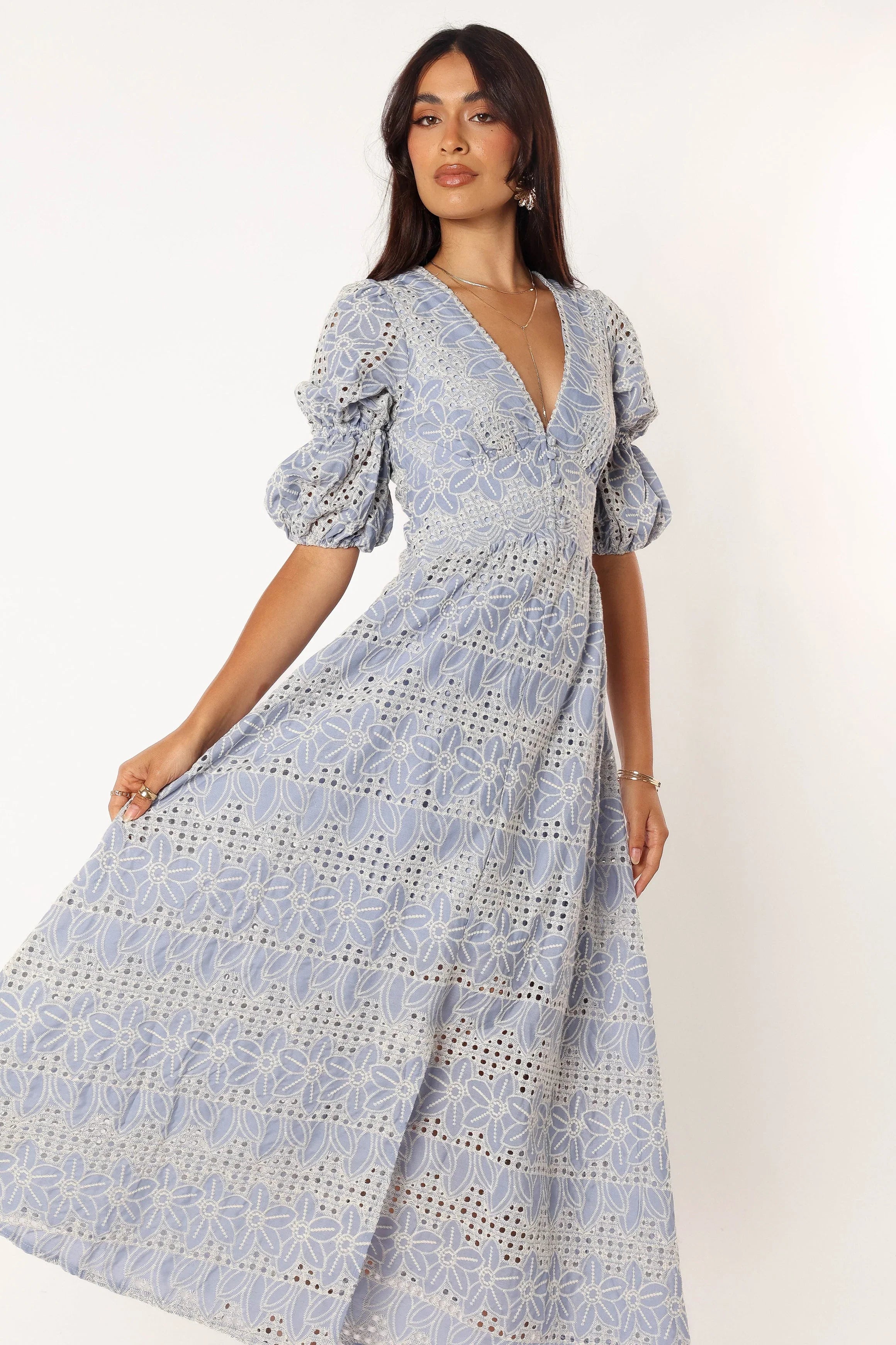 Tani Midi Dress Blue