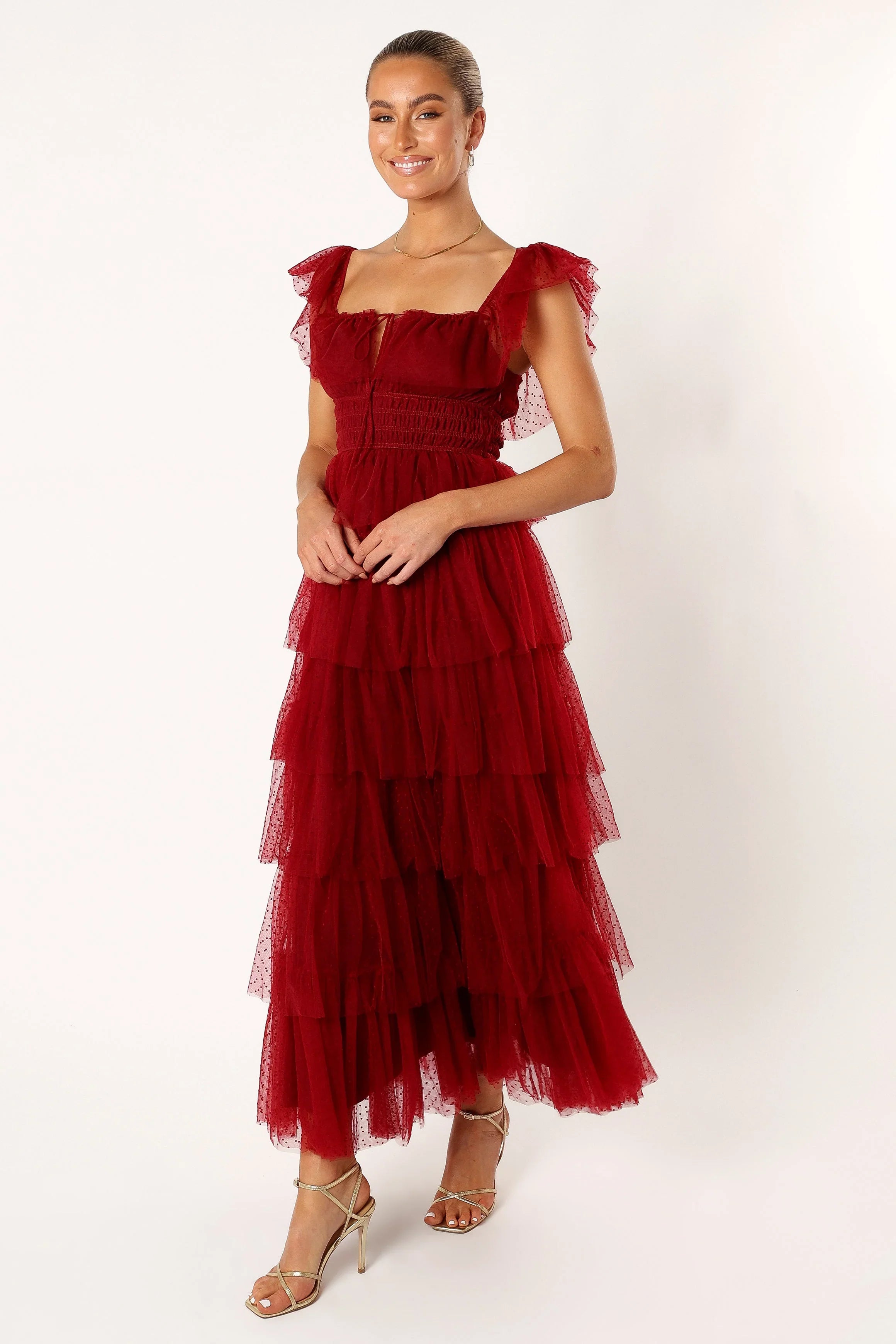 Belle Maxi Dress Burgundy