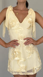 Usha Tie Strap Mini Dress Yellow