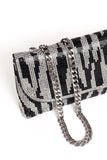 Zara Embellished Bag Zebra