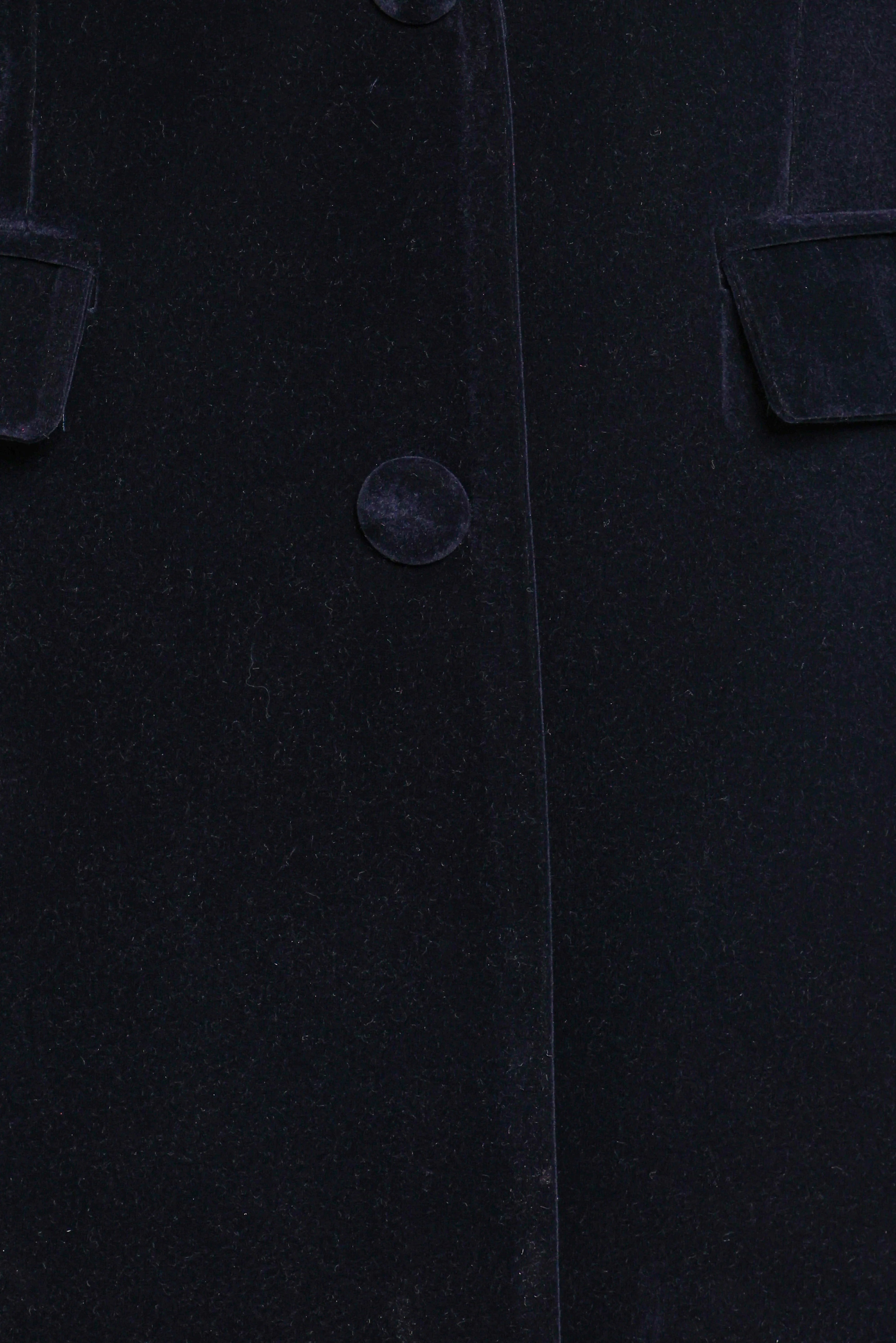 Clive Velvet Blazer Navy