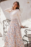 Seana Shirred Waist Maxi Skirt Paisley