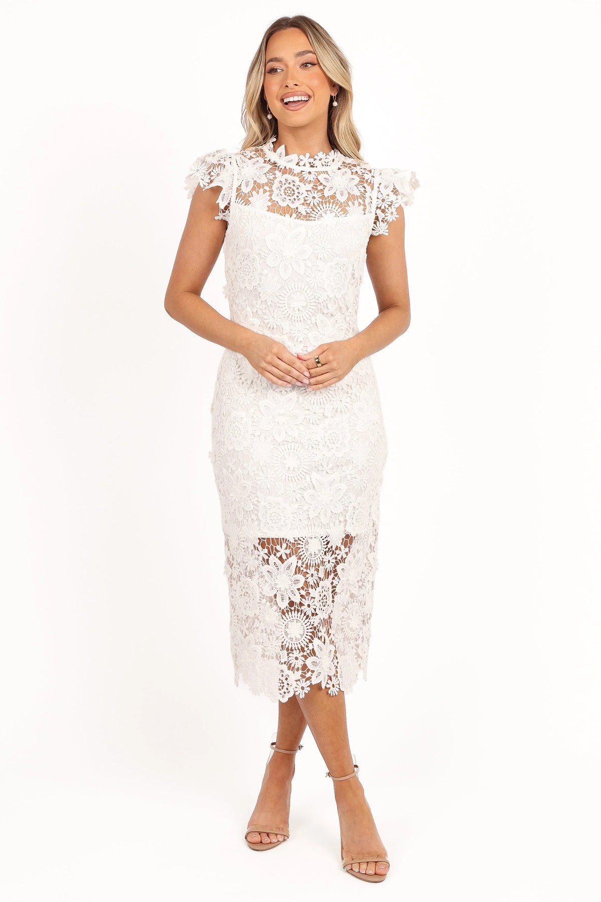 Becca Midi Dress White