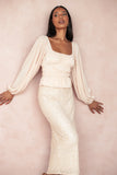 Ceppia Plisse Top Light Peach