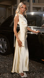 Halle One Shoulder Maxi Dress Yellow