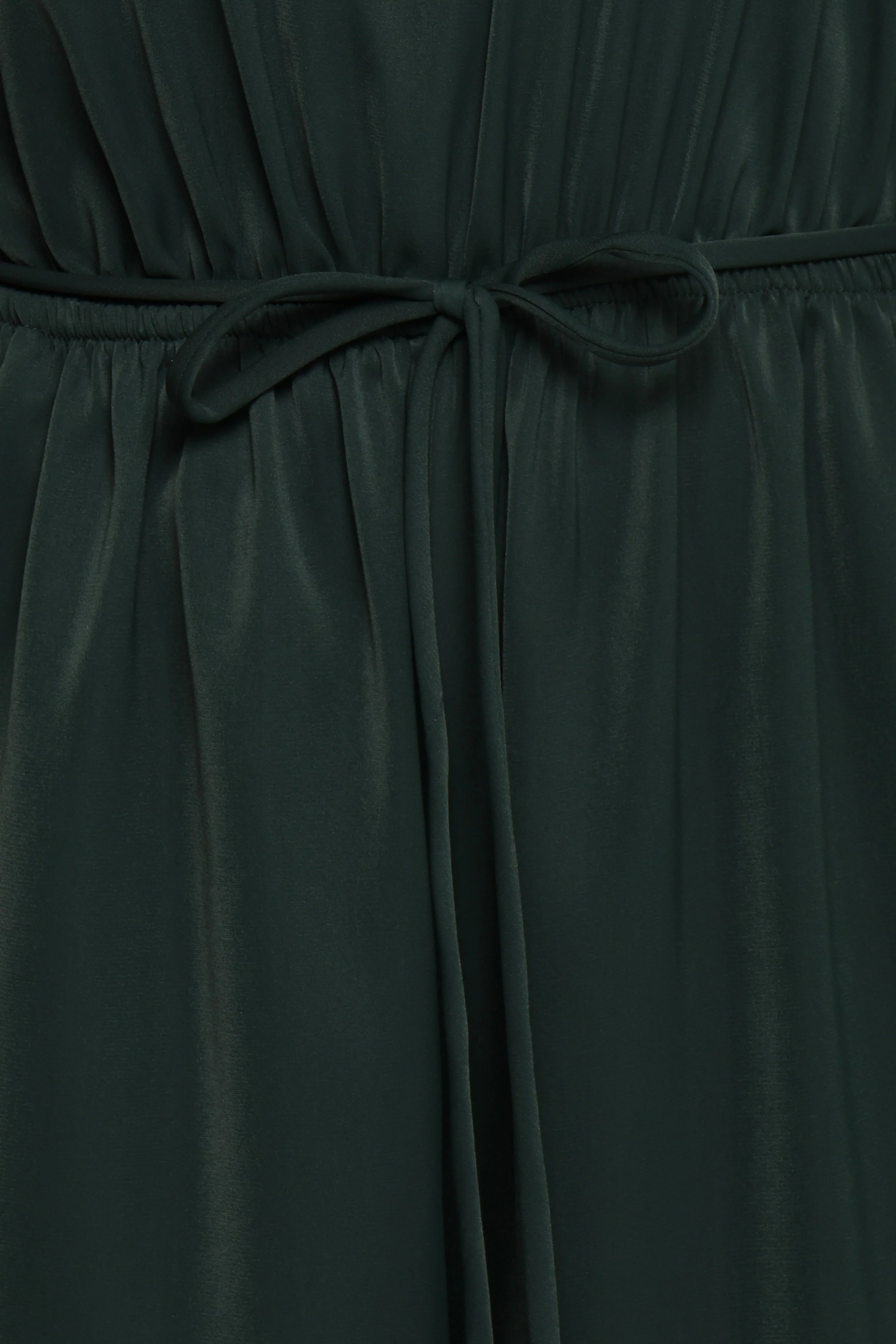 Hedda One Shoulder Jumpsuit Emerald