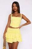 Lets Have Some Fun Lace Bustier Lemon