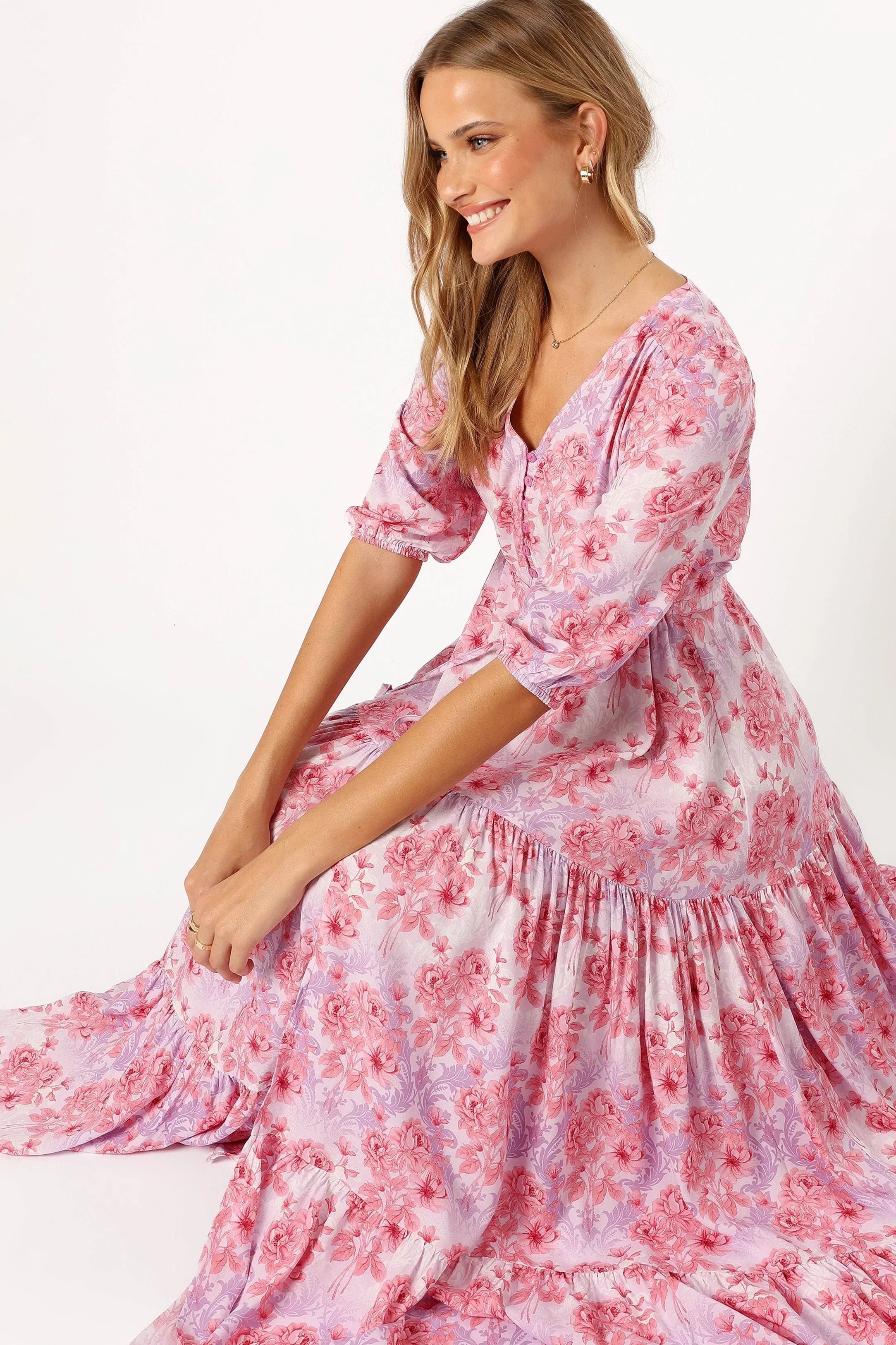 Kelda Dress Pink Purple