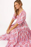 Kelda Dress Pink Purple