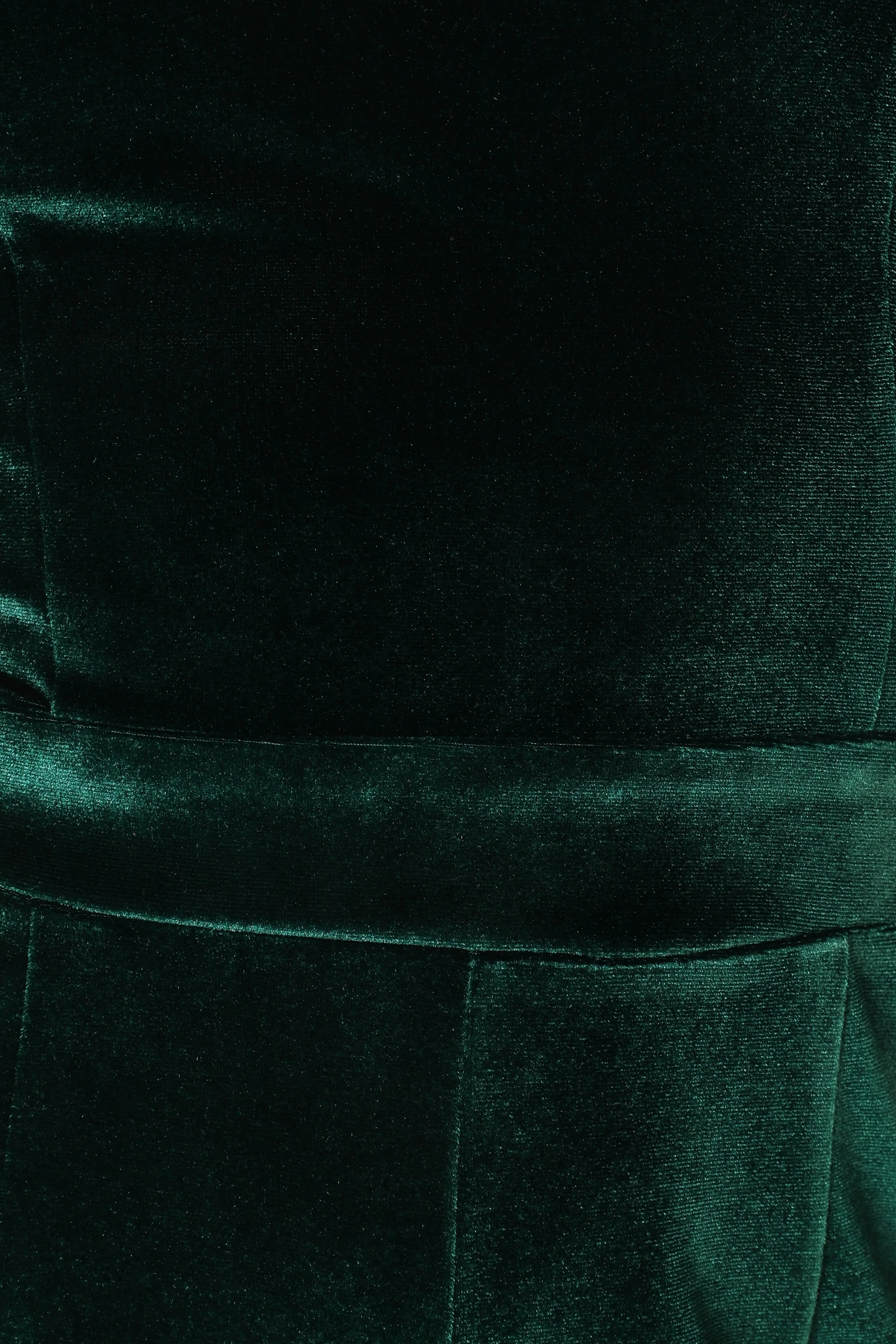Aria Velvet Jumpsuit Emerald