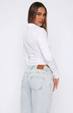 Office Siren Long Sleeve Shirt White