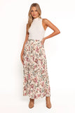 Michael Pleated Midi Skirt Paisley Floral