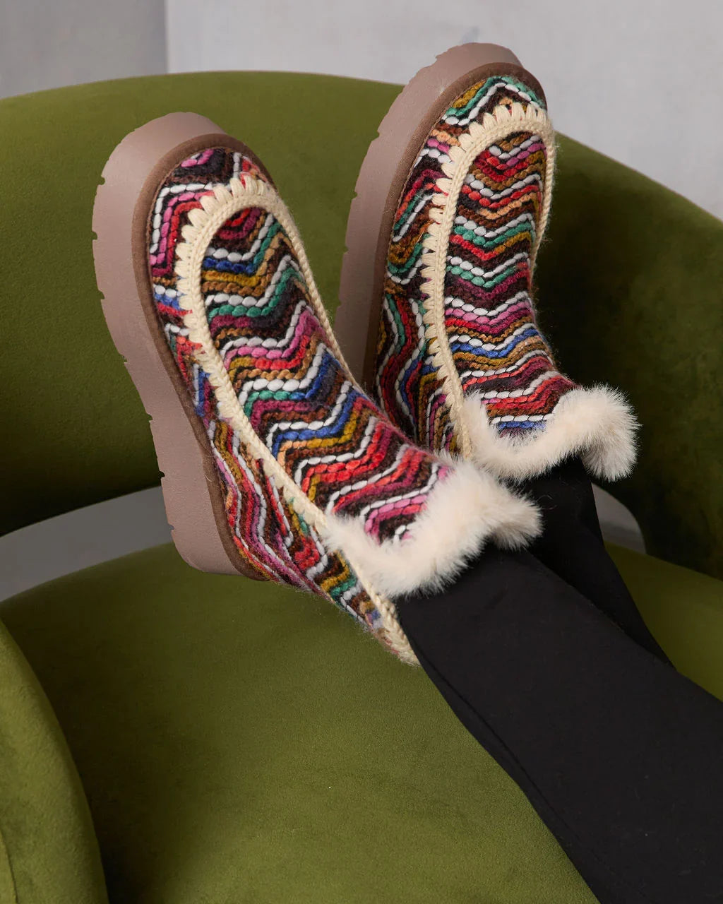 Joppie Faux Suede Fur Lined Booties
