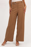 Elaine Belted Pant Mocha