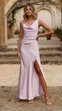Iris Asymmetrical Maxi Dress Lilac