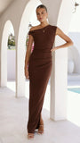Lilah Maxi Dress Chocolate