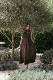 Lanna Maxi Dress Chocolate