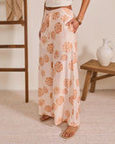Golden Cove Relaxed Floral Drawstring Pant