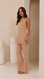 Megan Knit Top Camel