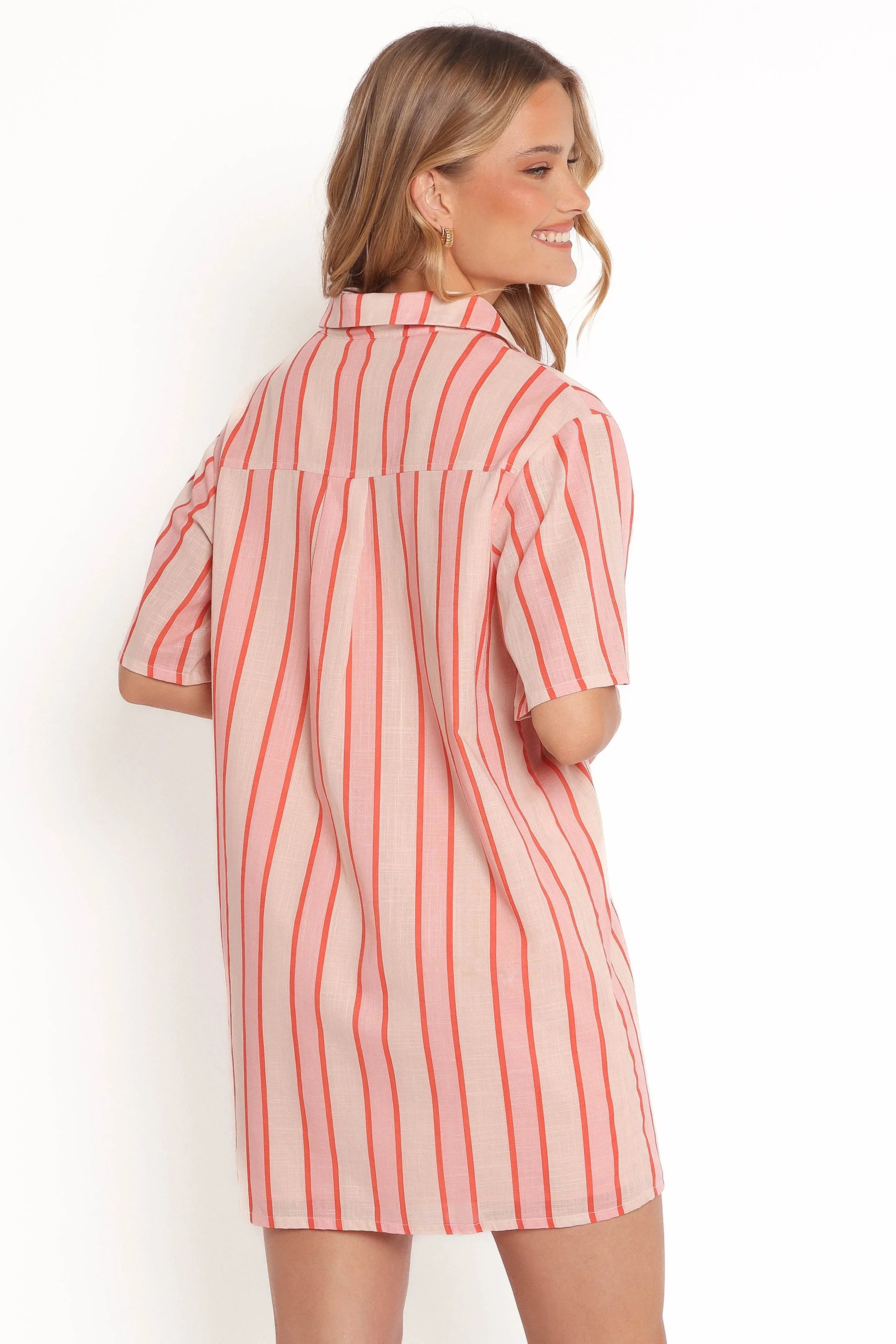 Norah Mini Dress Pink Stripe