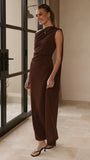 Delilah Maxi Dress Chocolate